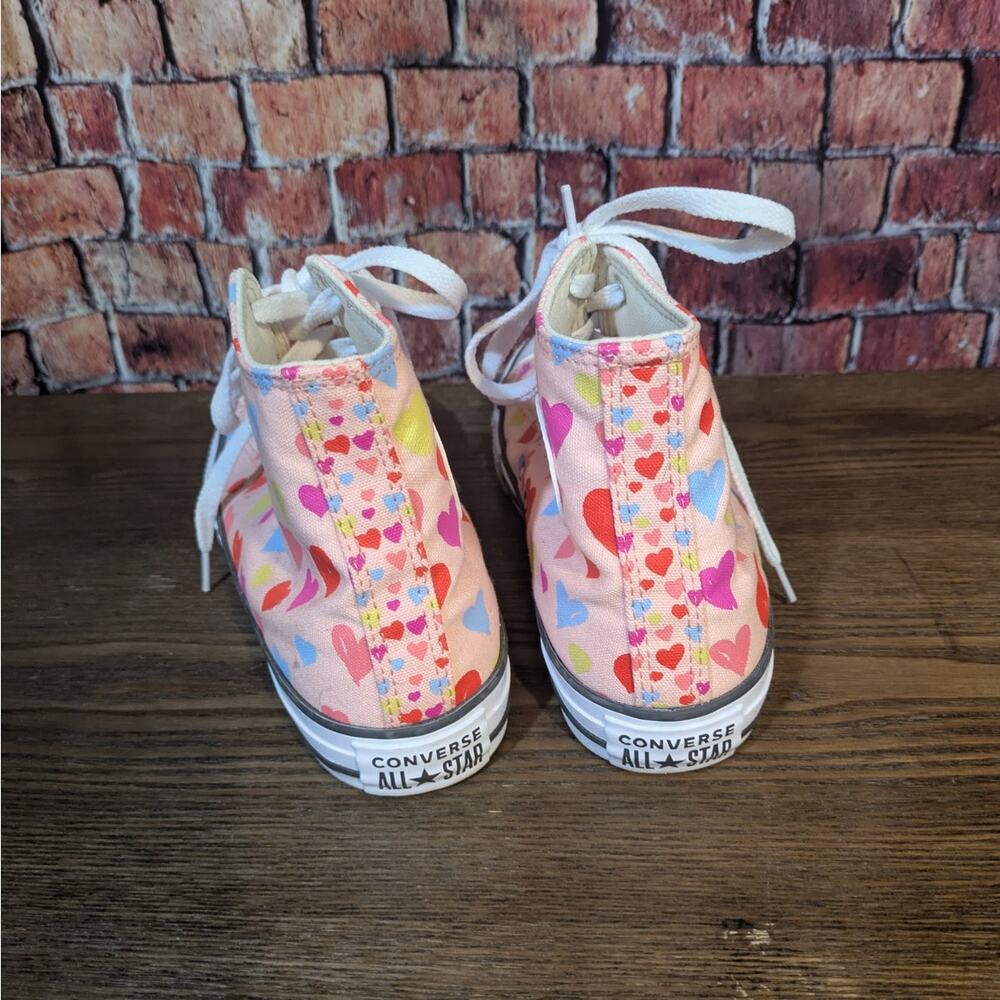 Converse Hearts Pink Chuck Taylor Size 6 - Picture 4 of 7